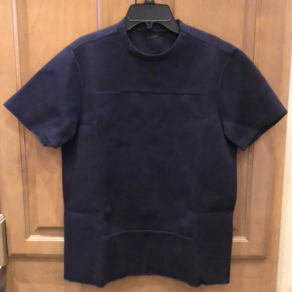 New Christopher Kane scuba felted boxy oversized structured sweatshirt top